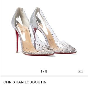 Christian LOUBOUTIN degastrass silver pvc 100 Christian LOUBOUTIN degastrass silver pvc 100